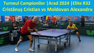 Cristanus Cristian vs Moldovan Alexandru Elite R32 TC Arad 2024 [upl. by Sidnak]