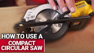 How To Use A Compact Circular Saw  Ace Hardware [upl. by Einot]