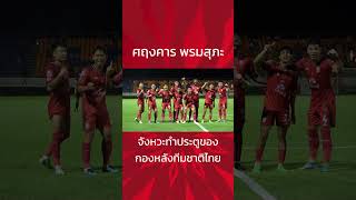 ศฤงคาร พรมสุภะ กองหลังทีมชาติไทยชุดอุ่นเครื่อง International Exhibition Matches footballshorts [upl. by Lorens]