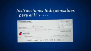 ¿Cómo llenar el nuevo formato de cheques [upl. by Arinayed]