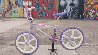 1986 Hutch Trickstar Purple Reign Old School BMX Freestyle Bike with Woody Itson Autographed Skyways [upl. by Netloc50]