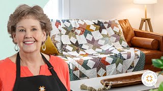 Make a quotBlock Starquot Quilt with Jenny Doan of Missouri Star Video Tutorial [upl. by Sashenka]