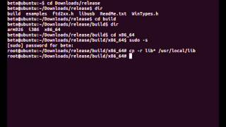 uFR readerwriter  FTDI drivers install on Linux Ubuntu 1204 [upl. by Gratianna675]