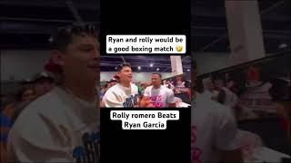 Ryan Walked past rolly like nun happened 🤣🤣🤣 boxing sports ryangarcia rollyromero [upl. by Yelrihs297]