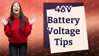 What should a 48 volt battery read when fully charged [upl. by Auqenahc737]