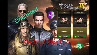 World Conqueror 4 Mod unlimited Elite Force with Game Guardian [upl. by Zetnas]