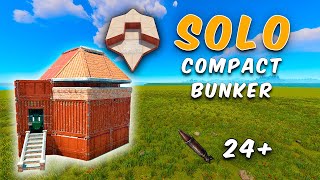 COMPACT Solo Bunker 24 Rockets Guide  Rust Base Design [upl. by Azmah]