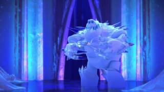 Frozen End of Credits Scene HD  Marshmallow Snow Monster finds Elsas Crown [upl. by Tihw]