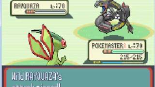 Pokemon Sapphire Walkthrough Part 21 Catching shiny Rayquaza In A Pokeball Part 2 [upl. by Coit55]