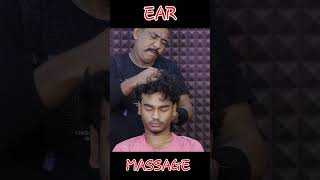 ear Massage with massive oil massage asimbarber barbershop headmassage shorts [upl. by Cleavland734]