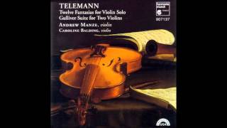 Telemann  12 Fantasias for Violin Solo No 1 [upl. by Nosneb]