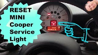 How To Reset MINI Service Light 0613 [upl. by Anwahsiek544]