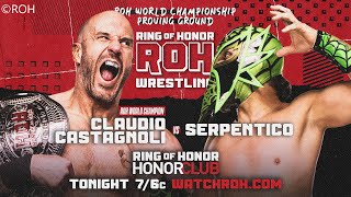 Claudio Castagnoli vs Serpentico  ROH Title Proving Ground Match  ROH Honor Club TV 13  WWE 2K23 [upl. by Aigroeg]