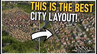 The BEST CITY LAYOUT in Anno 1800  10x10 Layout Guide amp Stamps [upl. by Ojok]