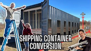 Shipping Container Conversion Interior Walls with TheCrockers Modern Design Chicken Coop Build [upl. by Lurie]