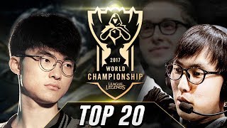 TOP 20 MEJORES JUGADORES de los WORLDS 2017 RAP [upl. by Anaila52]