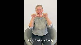 Basic Auslan  family ❤️ Teach by Deaf Auslan tutor Amy 🌈 deaf auslan familysign [upl. by Ezalb]