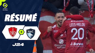 STADE BRESTOIS 29  HAVRE AC 1  0  Résumé  SB29  HAC  20232024 [upl. by Sivatco]