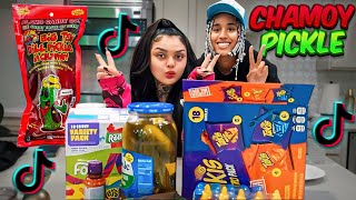 I TRIED THE CHAMOY PICKLE WITH JAIDYN ALEXIS‼️😱🥒🥵🔥 [upl. by Patman]