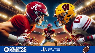 Alabama vs Wisconsin NCAA Football 25 on PS5  EPIC Gameplay [upl. by Keelin]