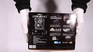 Unboxing ASRock H310MHDVM2 s1151 2DD R4 USB30DVIHDMIM2 uATX hands onreview [upl. by Hildick]