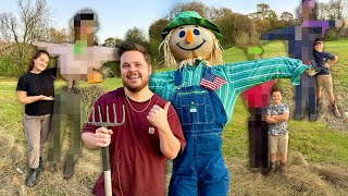 BEST SCARECROW IN 10 MINUTES WINS Scarecrow Challenge [upl. by Greenwood]