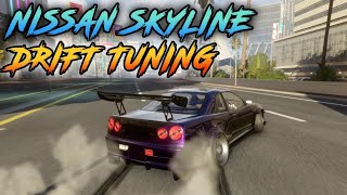 skyline R34 drifting 😱carxstreet driftgames [upl. by Ecniuq811]