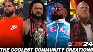 WWE2K24 THE COOLEST COMMUNITY CREATIONS [upl. by Seuqram]