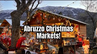 12 DAYS OF VLOGMAS DAY 4 Exploring the Most Magical Christmas Markets in Abruzzo Italy [upl. by Armillda]