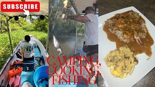 Camping fishing and cooking in the Atchafalaya basin [upl. by Alhak980]