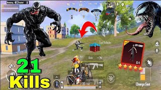 21 KILLS😱  VENOM👽 NEW WORLD RECORD 🥵 BEST GAMEPLAY DUO VS SQUAD FULL RUSH  ITC JAGUAR GAMING [upl. by Halland]