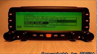 YAESU FTM350 APRS Screen Color test by BD7PA [upl. by Ambler327]