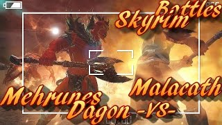 Skyrim Battles  Malacath vs Mehrunes Dagon Legendary Settings [upl. by Onitram]