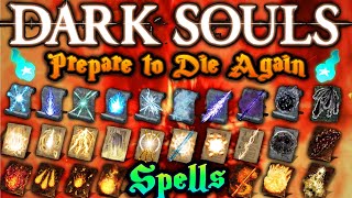 Dark Souls 1 Prepare to Die Again Mod  New Spells Showcase [upl. by Motch]