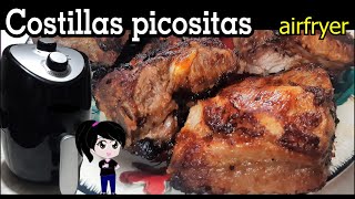 Costillas de cerdo en freidora de aire me sorprendió sin aceite [upl. by Anikes]