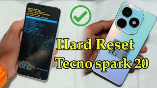 Hard Reset Tecno spark 20 [upl. by Olonam]