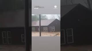 Man Record His Home Washing Away in NC Floods [upl. by Yellat334]