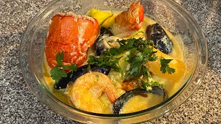 SOPA DE MARISCOS🦞 CON LECHE DE COCO  HONDUREÑA 🇭🇳 [upl. by Myra]