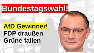 Bundestagswahl Neuwahlen Sonntagsfrage Prognose Hochrechnung AfD stärkste Gewinner FDP draußen [upl. by Paxton]