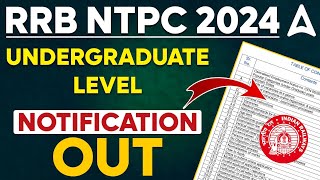 RRB NTPC New Vacancy 2024 Malayalam  RRB NTPC Undergraduate Post 2024  RRB NTPC 102 Vacancy 2024 [upl. by Odnalro385]