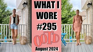 What I Wore 295  OOTD amp What I Kept From Boxes  August 2024 [upl. by Lundgren]