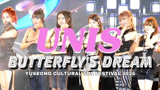 UNIS Butterflys Dream Performance  Yuseong Cultural SPA Festival 2024 unis elisia gehlee [upl. by Judah]