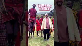 Maasai Tribe highest jump tribe maasaimara wildlifeadventure ytshorts captureweekend youtube [upl. by Allina]