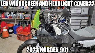 2023 Norden 901 Part 23 headlight guard and sport windshield installation [upl. by Joaquin]