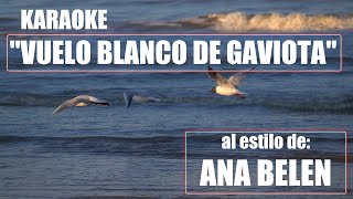 KARAOKE VUELO BLANCO DE GAVIOTA  ANA BELÉN Days of Pearly Spencer  Cover [upl. by Arraet]