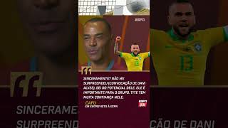 CAFU NÃO FICOU SURPRESO COM A CONVOCAÇÃO DE DANI ALVES PARA A COPA DO MUNDO shorts [upl. by Ahselrak588]