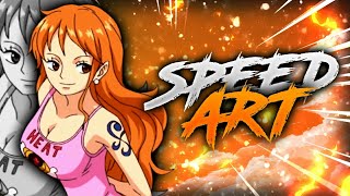 •SPEED ART NAMI• ONE PIECE [upl. by Ellimac]