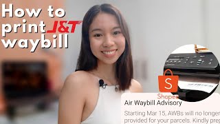 How To Print JampT Waybill On Shopee 5 EASY STEPS  Using Normal Printer amp Bond Paper Ericka Javate [upl. by Anaid]