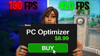 I Bought a PC Optimizer to Boost my FPS in Fortnite [upl. by Cloris]