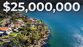 Inside this Clifftop Sydney Mansion in THE MOST EXPENSIVE Street in Mosman NSW  Sydney House Tour [upl. by Ahsei]